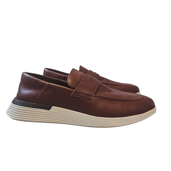 Elegant Brown Leather Slip-On Loafers main image 8